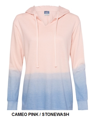 MV Sport W20185 - Women's French Terry OmbrÃ© Hooded Sweatshirt.  MVSPORTS  05052