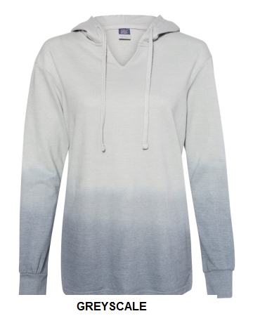 MV Sport W20185 - Women's French Terry OmbrÃ© Hooded Sweatshirt.  MVSPORTS  05052