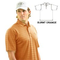 MONT 1067 Men's Dry Swing Tonal Stripe Textured Polo Shirt