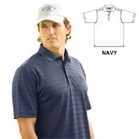 MONT 1067 Men's Dry Swing Tonal Stripe Textured Polo Shirt