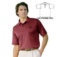 MONT 1087 Men's Dry Swing Mini Stripe Textured Polo