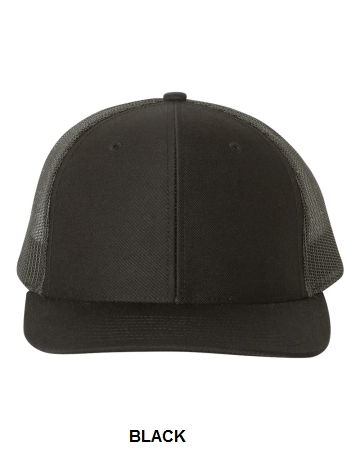 Richardson 112 - Snapback Trucker Cap.  RICH. CAP  112