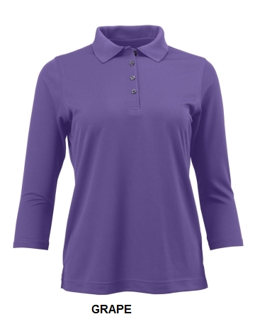 Paragon - Womens Lady Palm Three-Quarter Sleeve Polo - 120.  PARAGON  120