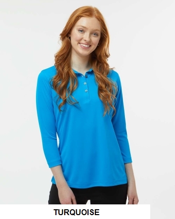 Paragon - Womens Lady Palm Three-Quarter Sleeve Polo - 120.  PARAGON  120