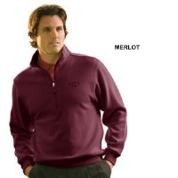 MONT 1737 Men's Half Zip Placket Long Sleeve Pullover