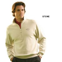 MONT 1737 Men's Half Zip Placket Long Sleeve Pullover