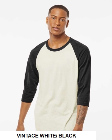 Tultex Unisex Fine Jersey Raglan T-Shirt.  TULTEX  245