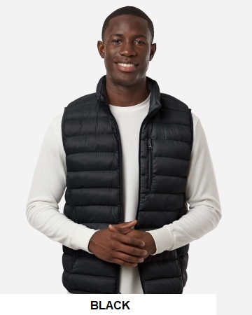 Weatherproof Men's Lightweight Poly-filled Packable Vest.  W. PROOF  26717