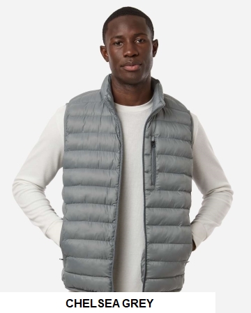 Weatherproof Men's Lightweight Poly-filled Packable Vest.  W. PROOF  26717