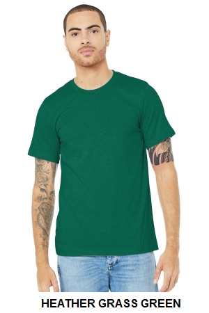 BELLA+CANVAS Unisex Heather CVC Short Sleeve Tee.  BELLA  3001CVC
