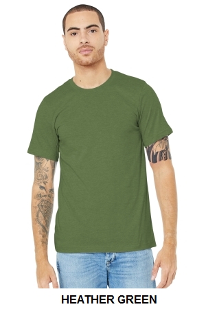 BELLA+CANVAS Unisex Heather CVC Short Sleeve Tee.  BELLA  3001CVC