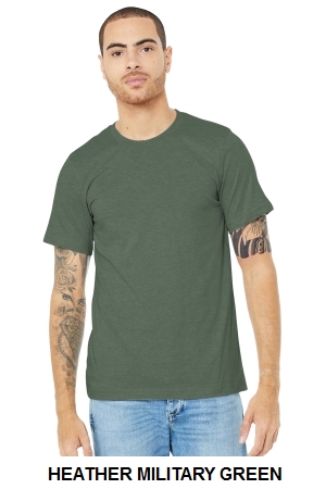 BELLA+CANVAS Unisex Heather CVC Short Sleeve Tee.  BELLA  3001CVC