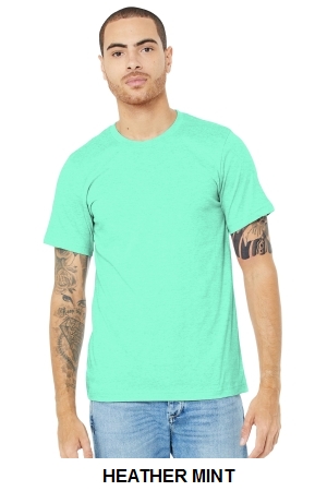BELLA+CANVAS Unisex Heather CVC Short Sleeve Tee.  BELLA  3001CVC