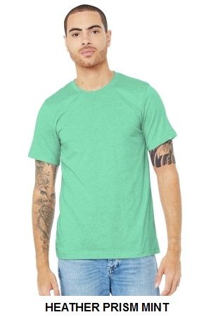 BELLA+CANVAS Unisex Heather CVC Short Sleeve Tee.  BELLA  3001CVC