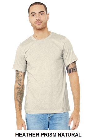 BELLA+CANVAS Unisex Heather CVC Short Sleeve Tee.  BELLA  3001CVC