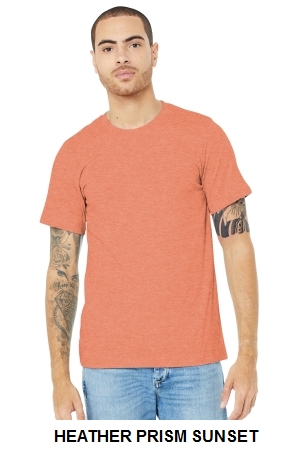 BELLA+CANVAS Unisex Heather CVC Short Sleeve Tee.  BELLA  3001CVC