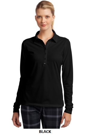 Nike Golf Ladies Long Sleeve Dri-FIT Stretch Tech Polo. 545322.