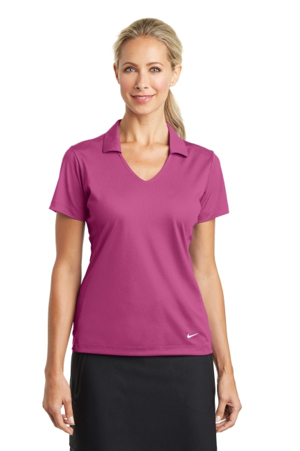 Nike Golf Ladies Dri-FIT Vertical Mesh Polo. 637165.