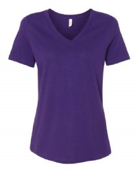 BELLA + CANVAS Women’s Relaxed Jersey V-Neck Tee.  BELLA  6405