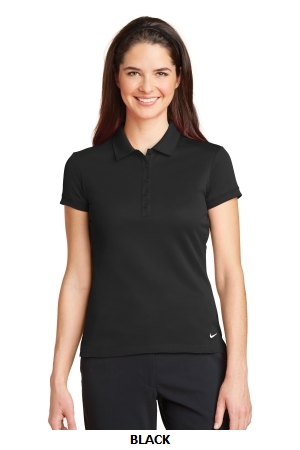Nike Golf Ladies Dri-FIT Solid Icon Pique Modern Fit Polo. 746100.