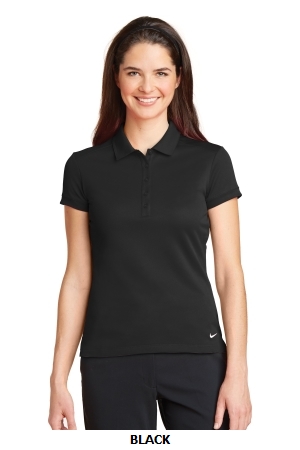 Nike Golf Ladies Dri-FIT Solid Icon Pique Modern Fit Polo. 746100.