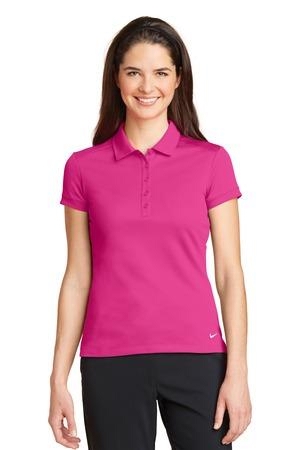 Nike Golf Ladies Dri-FIT Solid Icon Pique Modern Fit Polo. 746100.