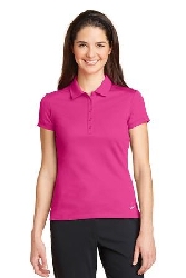 Nike Golf Ladies Dri-FIT Solid Icon Pique Modern Fit Polo. 746100.