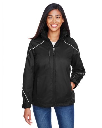 North End Ladies' Angle 3-in-1 Jacket with Bonded Fleece Liner.  N. END  78196