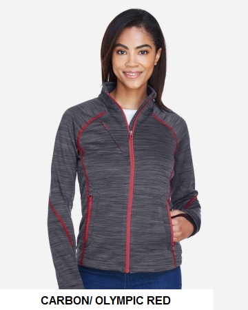 North End Women's Flux Mélange Bonded Fleece Jacket.  N. END  78697