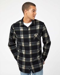 Burnside 8212 - Open Pocket Long Sleeve Flannel Shirt.  BURNSIDE  8212