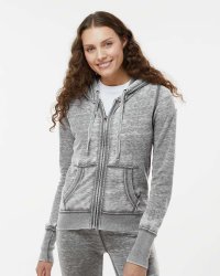J. America 8913 - Women's Zen Fleece Full-Zip Hooded Sweatshirt.  J AMERICA  8913