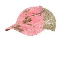 Port Authority Unstructured Camouflage Mesh Back Cap.  PORT A.  C929