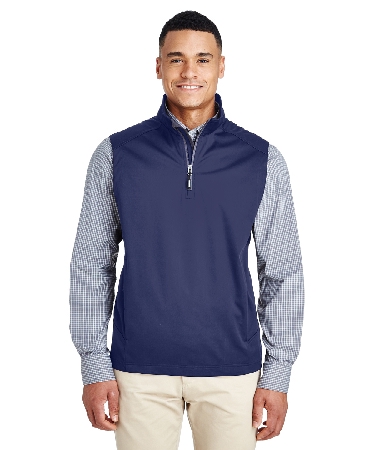 Ash City - Core 365 Men's Techno Lite Three-Layer Knit Tech-Shell Quarter-Zip Vest  (CE709)