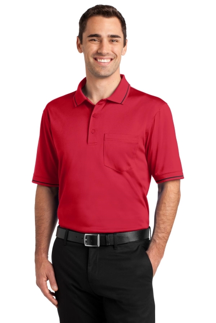 CornerStone Select Snag-Proof Tipped Pocket Polo. CS415.