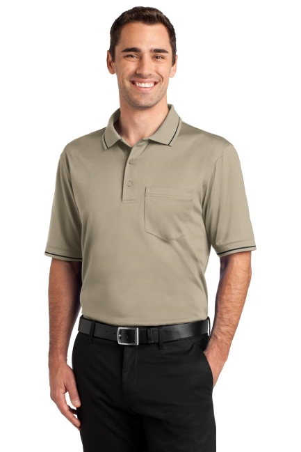 CornerStone Select Snag-Proof Tipped Pocket Polo. CS415.