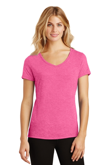 District Made™ Ladies Perfect Tri™ V-Neck Tee. DM1350L.