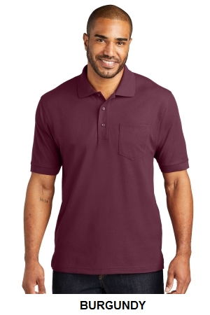 Port Authority? Silk Touch? Polo with Pocket. K500P.