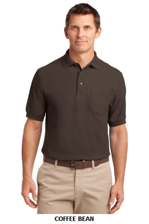 Port Authority? Silk Touch? Polo with Pocket. K500P.