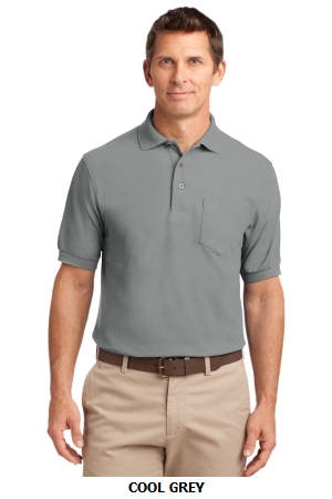 Port Authority? Silk Touch? Polo with Pocket. K500P.