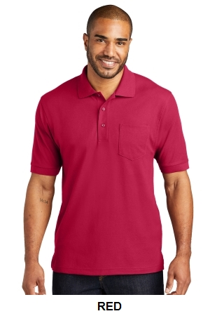 Port Authority? Silk Touch? Polo with Pocket. K500P.