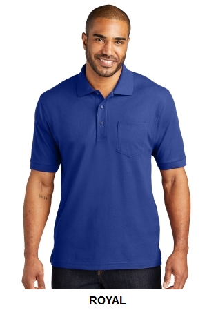 Port Authority? Silk Touch? Polo with Pocket. K500P.