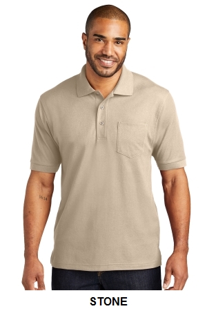 Port Authority? Silk Touch? Polo with Pocket. K500P.