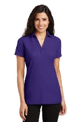 Port Authority Ladies Silk Touch Y-Neck Polo. L5001.