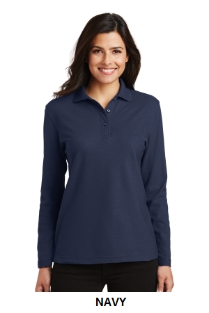 Port Authority - Ladies Long Sleeve Silk Touch Polo. (L500LS)