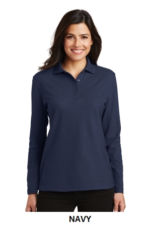 Port Authority® - Ladies Long Sleeve Silk Touch™ Polo. (L500LS)