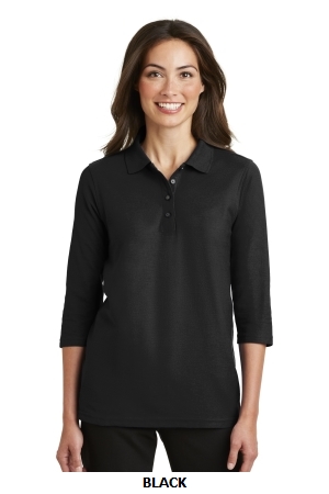 Port Authority® - Ladies Silk Touch™ 3/4-Sleeve Polo. (L562)