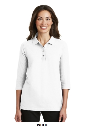 Port Authority® - Ladies Silk Touch™ 3/4-Sleeve Polo. (L562)