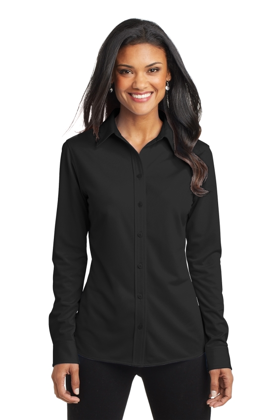 Port Authority Ladies Dimension Knit Dress Shirt. L570.