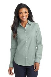 Port Authority Ladies SuperPro Oxford Shirt. L658.