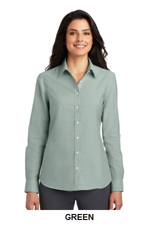 Port Authority Ladies SuperPro Oxford Shirt. L658.